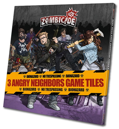 3 Angry Neighbours Game Tiles Pack (Zombicide expansion)