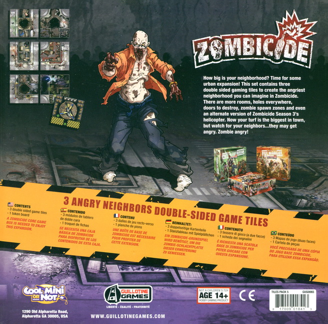 3 Angry Neighbours Game Tiles Pack (Zombicide expansion) - Image 2