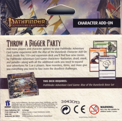 Pathfinder Rise of RuneLords Character Add-on Deck - Afbeelding 3