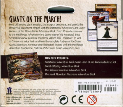 Pathfinder Fortress of the Stone Giants Adventure Deck - Afbeelding 2