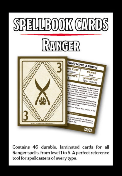 D&D Spellbook Cards - Ranger - Afbeelding 2