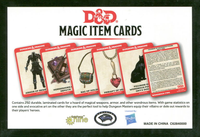 D&D Magic Item Cards Simtasia