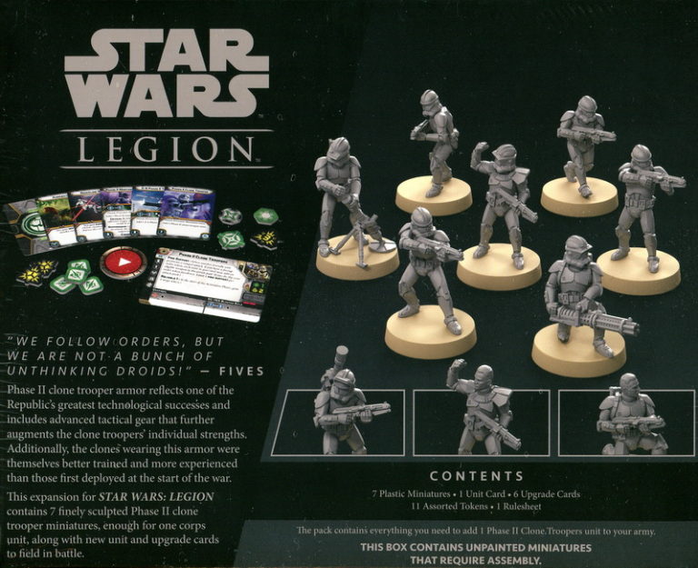 Phase II Clone Troopers (Star Wars Legion Unit Expansion) Simtasia
