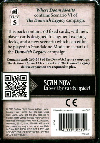 Where Doom Awaits (Arkham Horror The Card Game LCG exp.) - Image 3