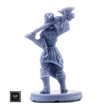 Female Half-Orc Bandit (Beasts & Baddies 3D print, resin) - Image 2
