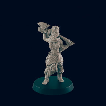 Female Half-Orc Bandit (Beasts & Baddies 3D print, resin) - Image 3