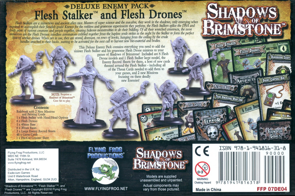 Flesh Stalker and Flesh Drones (Shadows of Brimstone Deluxe Enemy Pack) - Afbeelding 2