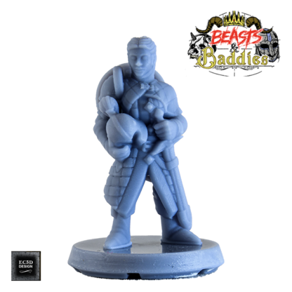 Female Town Guard (Beasts & Baddies 3D print, resin)
