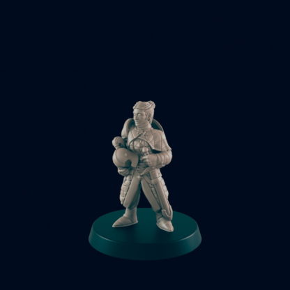 Female Town Guard (Beasts & Baddies 3D print, resin) - Afbeelding 3