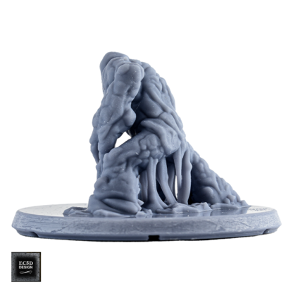 Clay Golem (Beasts & Baddies 3D print, resin) - Afbeelding 3