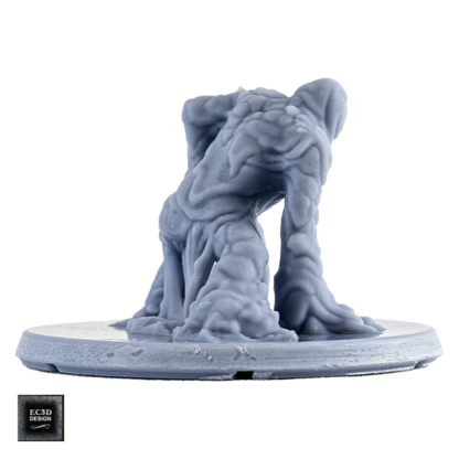 Clay Golem (Beasts & Baddies 3D print, resin) - Afbeelding 4