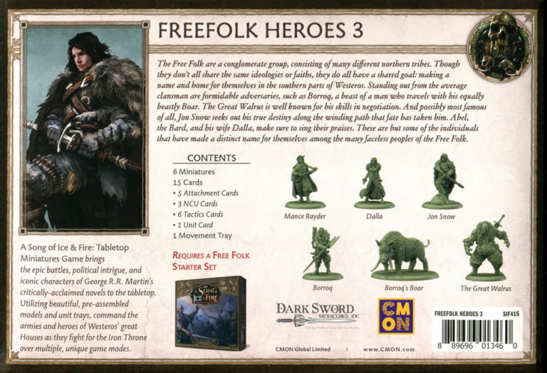 Free Folk Heroes 3 (A Song of Ice &amp; Fire Miniatures game Free Folk ...