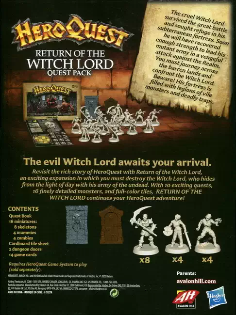 HeroQuest: Return of the Witch Lord Quest Pack - Afbeelding 2