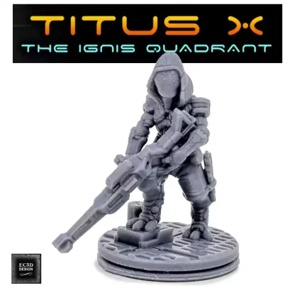 Assassin 1, based-decor (Titus X 3D print, resin)