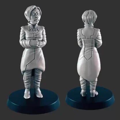 Female Scientist C, based-decor (Titus X 3D print, resin) - Afbeelding 3