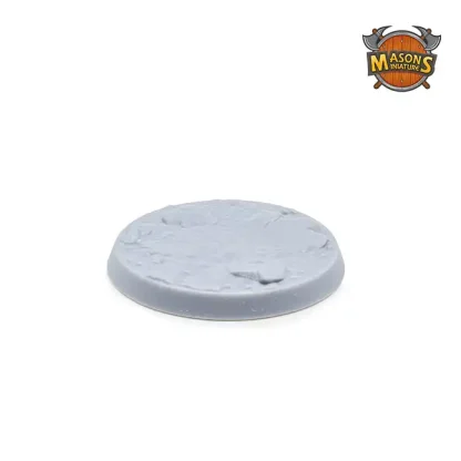 Base rond, 40mm, mud & stone (Werewolves VS Werebats 3D print, resin)
