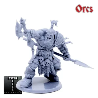 Orc Spearman (ORCS 3D print, resin)