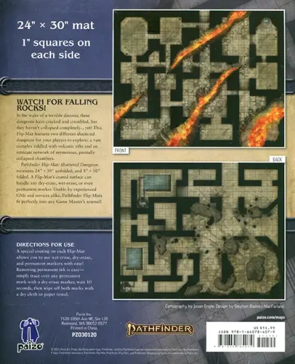 Pathfinder Flip-Mat: Shattered Dungeon (accessory) - Afbeelding 2