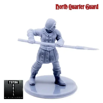 North Quarter Guard with Spear (Guards! 3D print, resin)