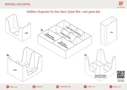 Star Wars: Outer Rim Core Game Organizer - Afbeelding 4