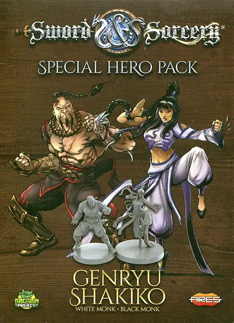 Genryu/Shakiko Special Hero Pack (White Monk/Black Monk), Sword & Sorcery - Afbeelding 3