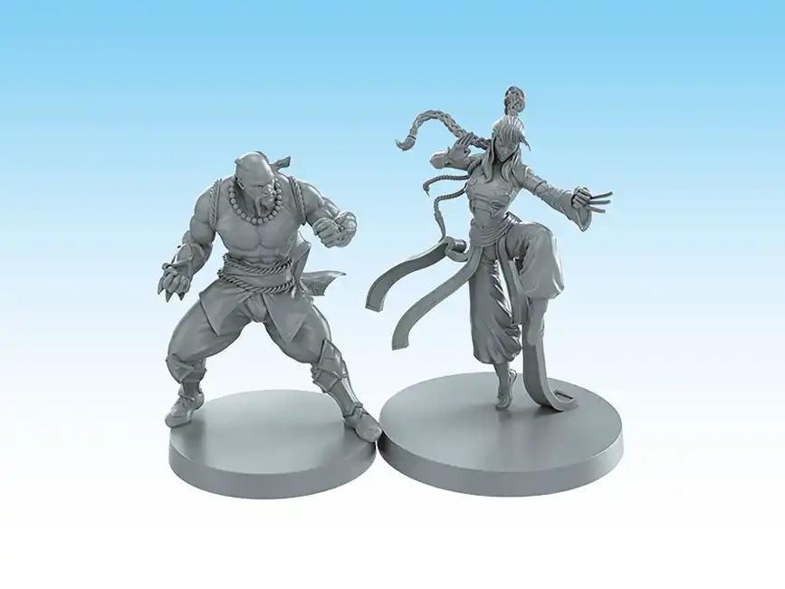 Genryu/Shakiko Special Hero Pack (White Monk/Black Monk), Sword & Sorcery - Afbeelding 4