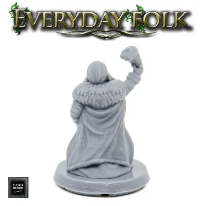 Male Dwarf Noble (Everyday Folk 3D print, resin) - Afbeelding 2
