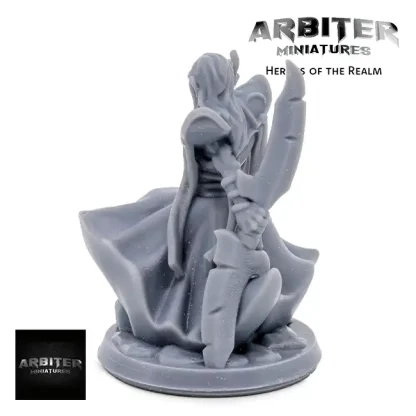 Male Elf Warrior 01 (Heroes of the Realm 3D print, resin) - Afbeelding 2