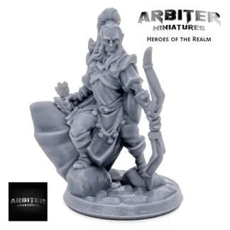 Male Elf Archer (Heroes of the Realm 3D print, resin)