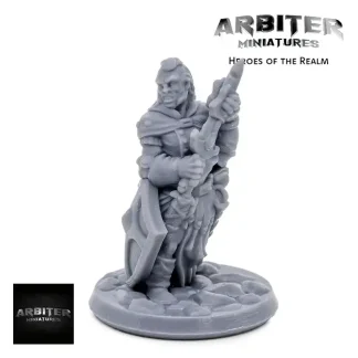 Male Human Fighter 02 (Heroes of the Realm 3D print, resin)