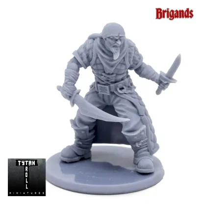 Male Human Bandit (bandit c03) (Brigands 3D print, resin)