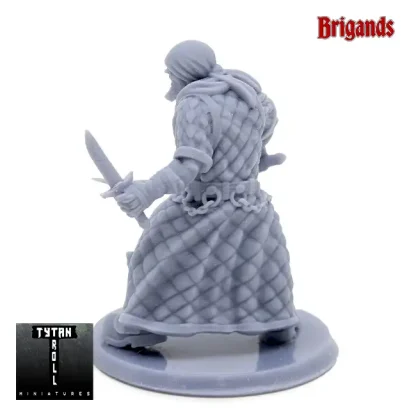 Male Human Bandit (bandit c03) (Brigands 3D print, resin) - Afbeelding 2