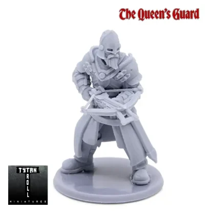 Queen's Guard with Crossbow 1 (Guards! 3D print, resin)