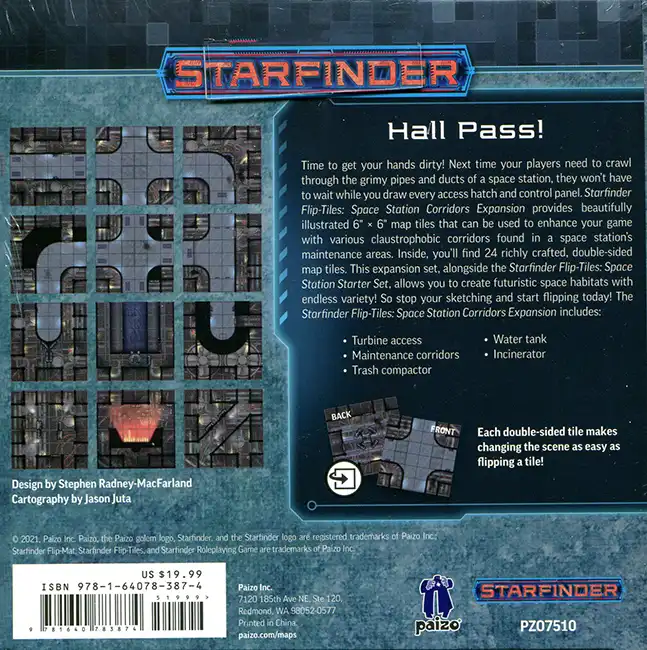 Starfinder Flip-Tiles: Space Station Corridors Expansion (accessory) - Afbeelding 2