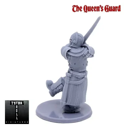 Queen's Guard swinging two-handed sword (Guards! 3D print, resin) - Afbeelding 2