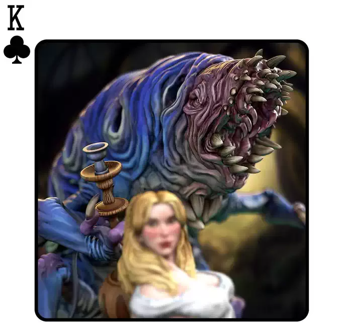 Diorama: Alice in Creepyland (3D print, resin) - Afbeelding 14