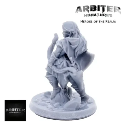 Female Human Ranger 01 (Heroes of the Realm 3D print, resin) - Afbeelding 2