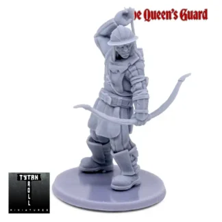 Queen's Guard: Guard Archer (Guards! 3D print, resin)
