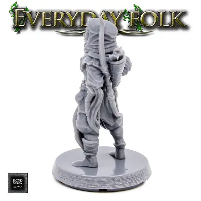 Male Human Woodsman (Everyday Folk 3D print, resin) - Afbeelding 2