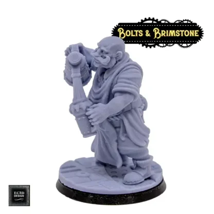 Male Human Bartender (Bolts & Brimstone 3D print, resin) - Afbeelding 4