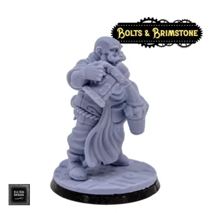 Male Human Bartender (Bolts & Brimstone 3D print, resin) - Afbeelding 6