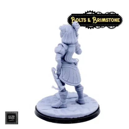 Female Human Hunter (Bolts & Brimstone 3D print, resin) - Afbeelding 3