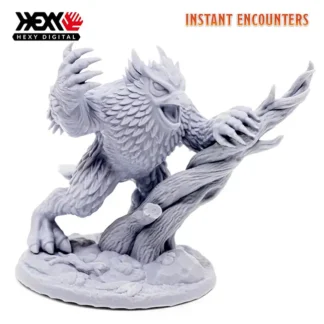 Owlbear (Instant Encounters 3D print, resin)