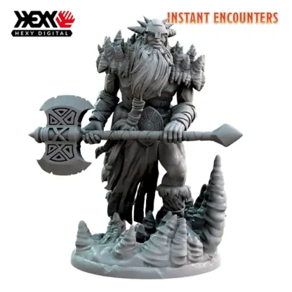 Frost Giant (Instant Encounters 3D print, resin) - Afbeelding 4