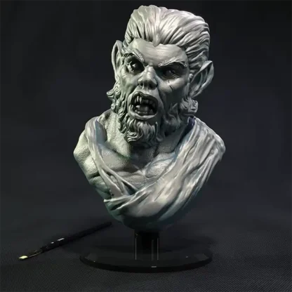 Wolfman Bust (Werewolves VS Werebats 3D print, resin) - Afbeelding 5