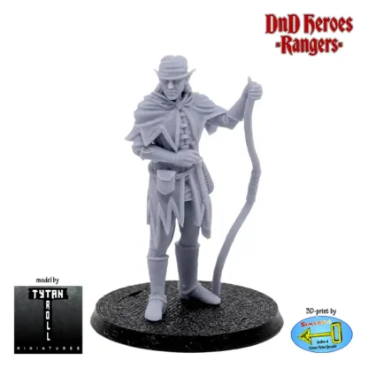 Male Elf Ranger (DnD Heroes, 3D print, resin)