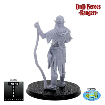 Male Elf Ranger (DnD Heroes, 3D print, resin) - Image 2