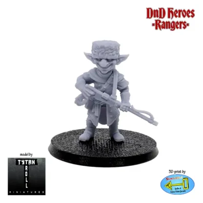 Male Goblin Ranger (DnD Heroes, 3D print, resin)