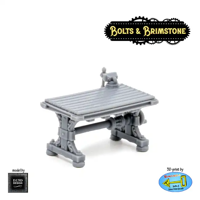 Alchemy Workshop: Mechanical Workbench (Bolts & Brimstone 3D print, resin) - Afbeelding 2