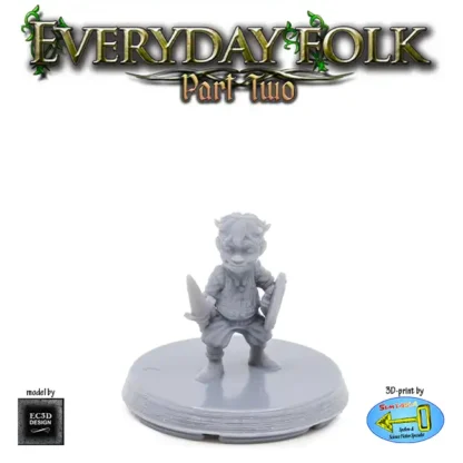 Young Male Human Noble (Boy) (Everyday Folk 2 3D print, resin)